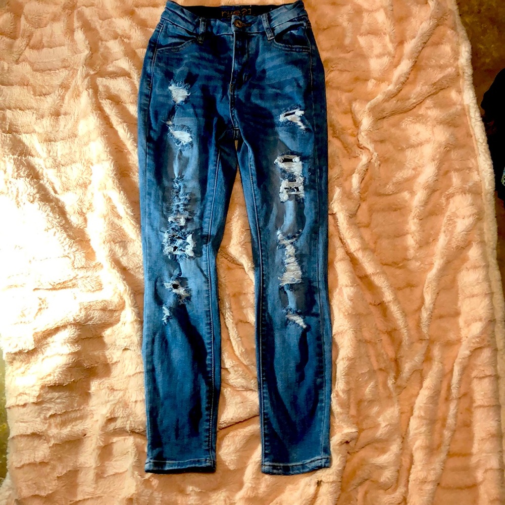 Rue 21 curvy high rise ankle jeggings